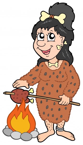 Mujer prehistórica de dibujos animados - Foto de archivo #1955605 | Agencia  de stock PantherMedia