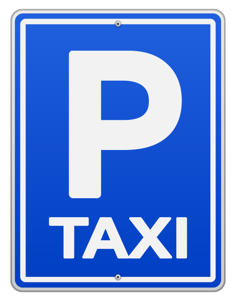 Pegatina for Sale con la obra «señal de taxi» de MNStock