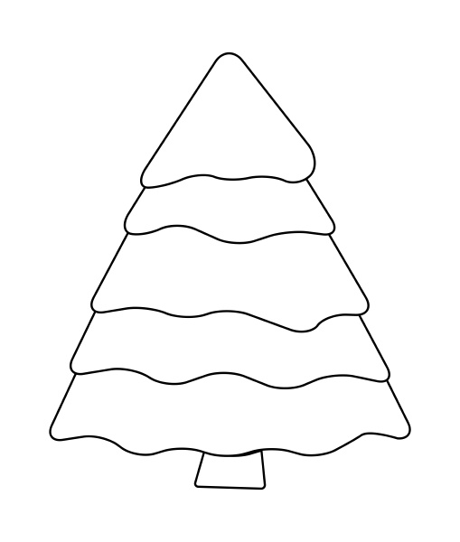 Silueta del árbol de Navidad diseño de dibujos - Foto de archivo #23011097  | Agencia de stock PantherMedia