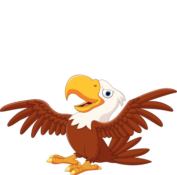 Dibujos animados águila divertida volando - Stockphoto #25053312 | Agencia  de stock PantherMedia