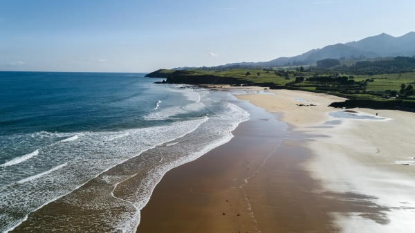 vista aerea de la playa costera