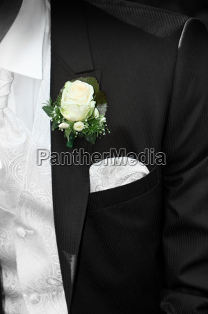 novio con ropa formal y flor en solapa - Foto de archivo #3377849 | Agencia  de stock PantherMedia