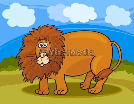 ilustración de dibujos animados de leones salvajes - Stockphoto #9194984 |  Agencia de stock PantherMedia