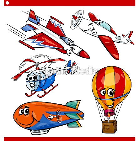 vehículos divertidos de aviones de dibujos animados - Foto de archivo  #11388797 | Agencia de stock PantherMedia