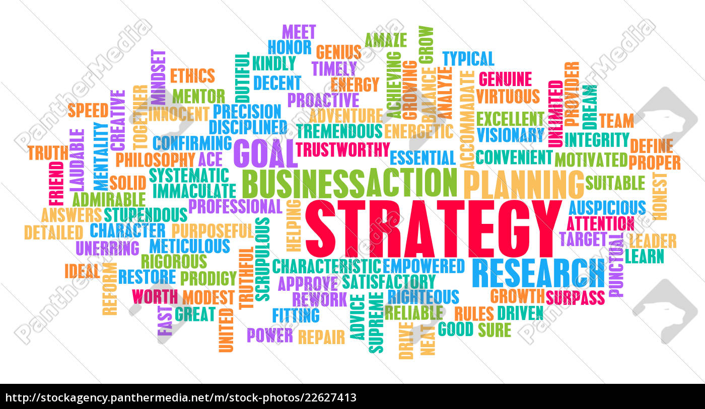 Concepto De Nube De Palabras De Estrategia Stockphoto 22627413 Agencia De Stock Panthermedia 3426