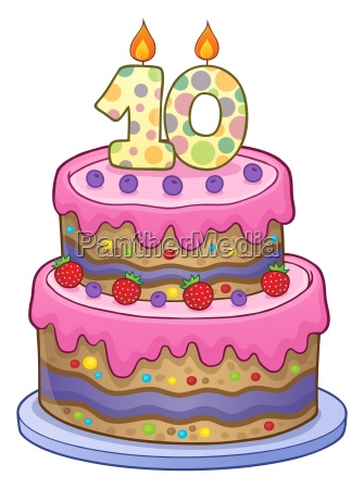 imagen de pastel de cumpleaños de 1 año de edad - Foto de archivo #23476337
