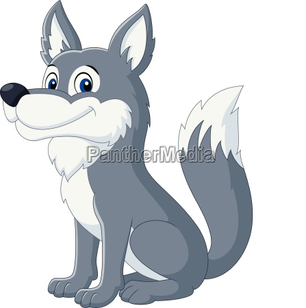 Lindo lobo caricatura - Stockphoto #25053348 | Agencia de stock PantherMedia