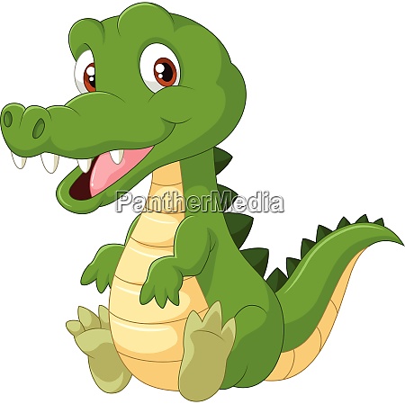 Lindo caricatura de cocodrilo - Stockphoto #27659355 | Agencia de stock  PantherMedia