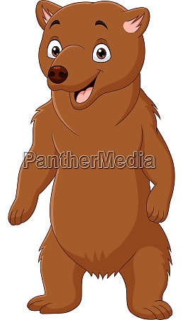 Dibujos animados oso pardo feliz de pie - Stockphoto #28171347 | Agencia de  stock PantherMedia
