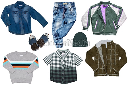 Conjunto de collage de ropa de primavera de niños - Stockphoto #29791671 |  Agencia de stock PantherMedia